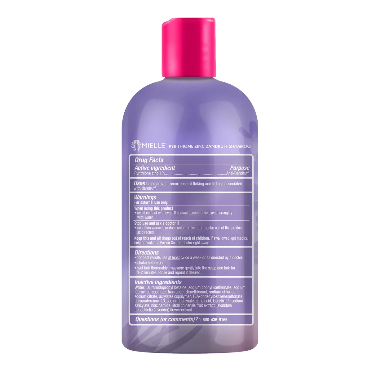 Mielle Organics Scalp Soothing Shampoo - Lavender & Lychee - 12 fl oz: For Textured Hair, Liquid Formula
