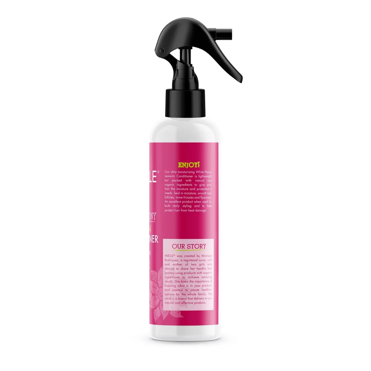 Mielle Organics White Peony Leave-In Conditioner - 8 fl oz: Sulfate-Free for Textured & All Hair Types, Floral Scent
