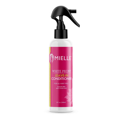 Mielle Organics White Peony Leave-In Conditioner - 8 fl oz: Sulfate-Free for Textured & All Hair Types, Floral Scent