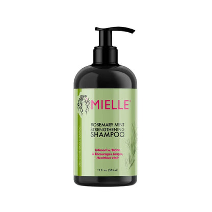 Mielle 2 Pack/12fl oz Organics Rosemary Mint Strengthening Shampoo