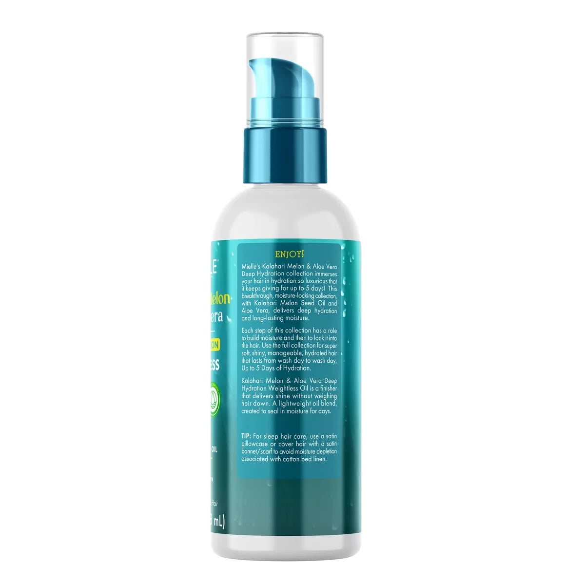 Mielle Organics Kalahari Melon & Aloe Vera Deep Hydration Weightless Oil - 4 fl oz: Curl Enhancing, For Textured Hair, Daily Use