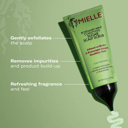 Mielle Organics Rosemary Mint Clarifying Sugar Scalp Scrub - 6oz