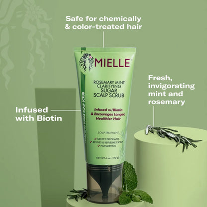 Mielle Organics Rosemary Mint Clarifying Sugar Scalp Scrub - 6oz