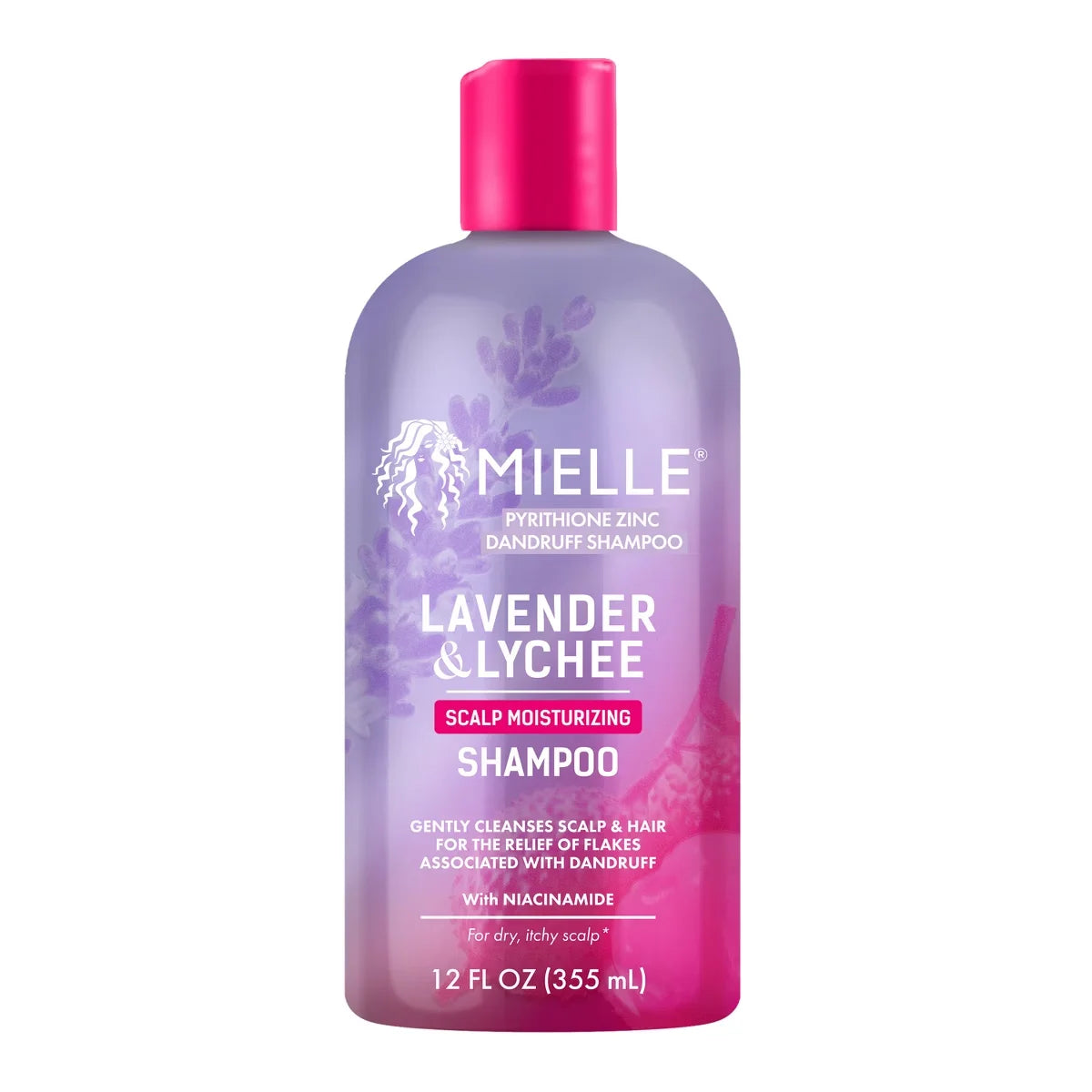 Mielle Organics Scalp Soothing Shampoo - Lavender & Lychee - 12 fl oz: For Textured Hair, Liquid Formula