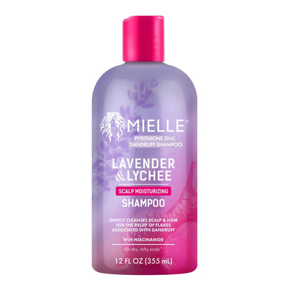 Mielle Organics Scalp Soothing Shampoo - Lavender & Lychee - 12 fl oz: For Textured Hair, Liquid Formula