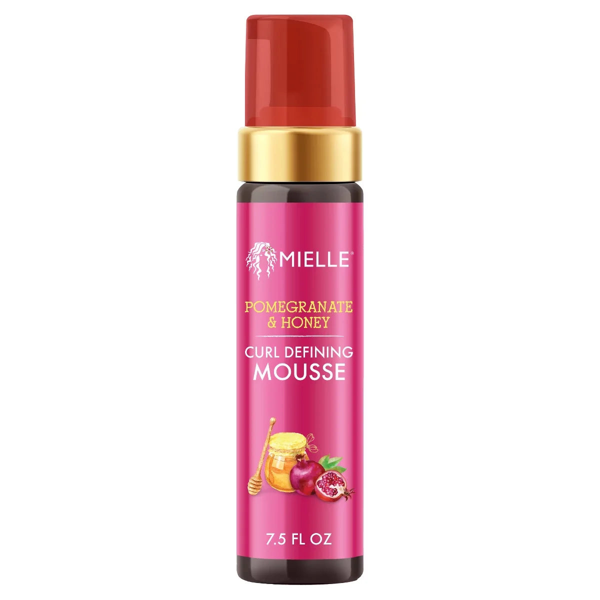 Mielle Organics Pomegranate and Honey Curl Defining Mousse with Hold - 7.5 fl oz: For Dry Hair