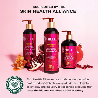 Mielle Organics Pomegranate & Honey Leave-In Conditioner - 12 fl oz: For Textured & All Hair Types, Cream Form