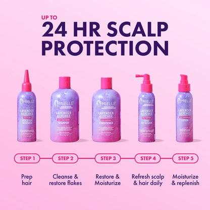 Mielle Organics Scalp Soothing Shampoo - Lavender & Lychee - 12 fl oz: For Textured Hair, Liquid Formula
