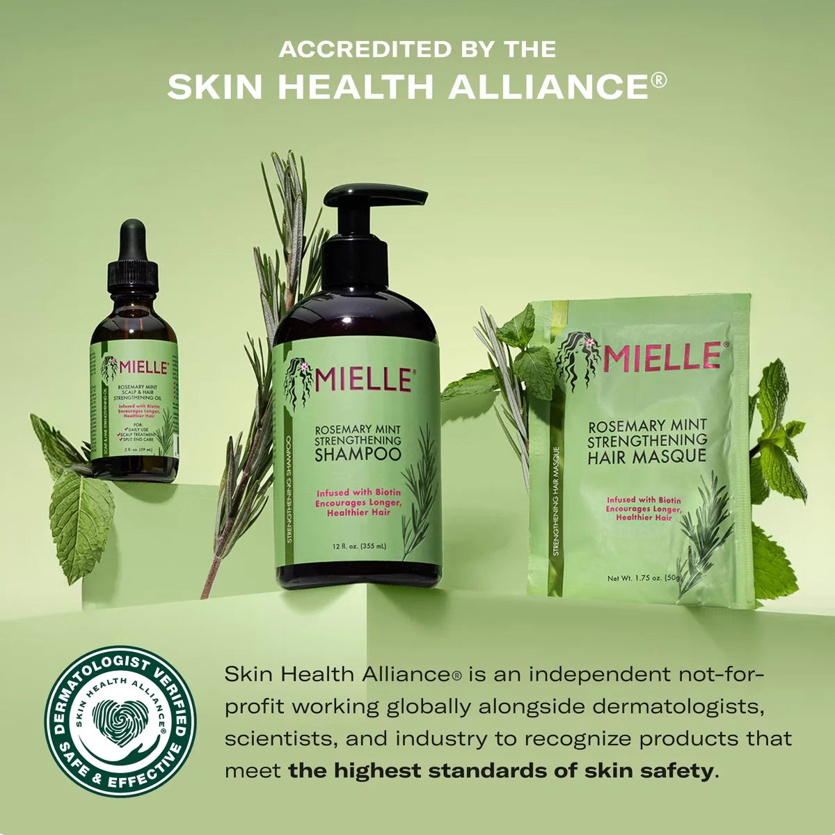 Mielle Organics Rosemary Mint Strengthening Shampoo - 12 fl oz