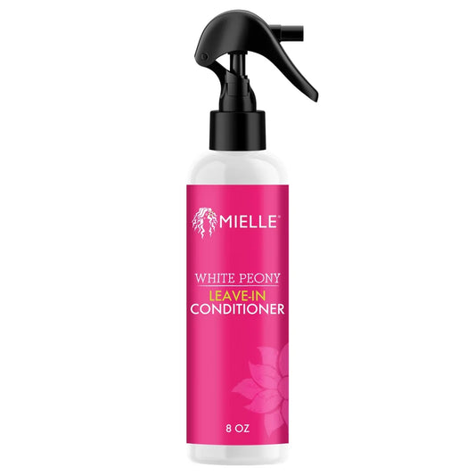 Mielle Organics White Peony Leave-In Conditioner - 8 fl oz: Sulfate-Free for Textured & All Hair Types, Floral Scent