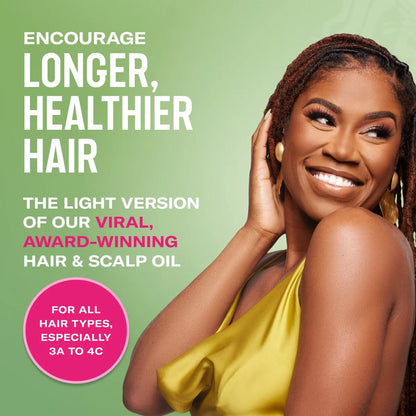 Mielle Organics Rosemary Mint Light Scalp & Hair Strengthening Oil - 2 fl oz: Paraben-Free, Sulfate-Free, Daily Use, Textured & All Hair Types