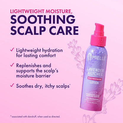 Mielle Organics Lavender and Lychee Scalp Moisturizing Lotion - 4 fl oz: Textured Hair, Liquid Hair Treatment