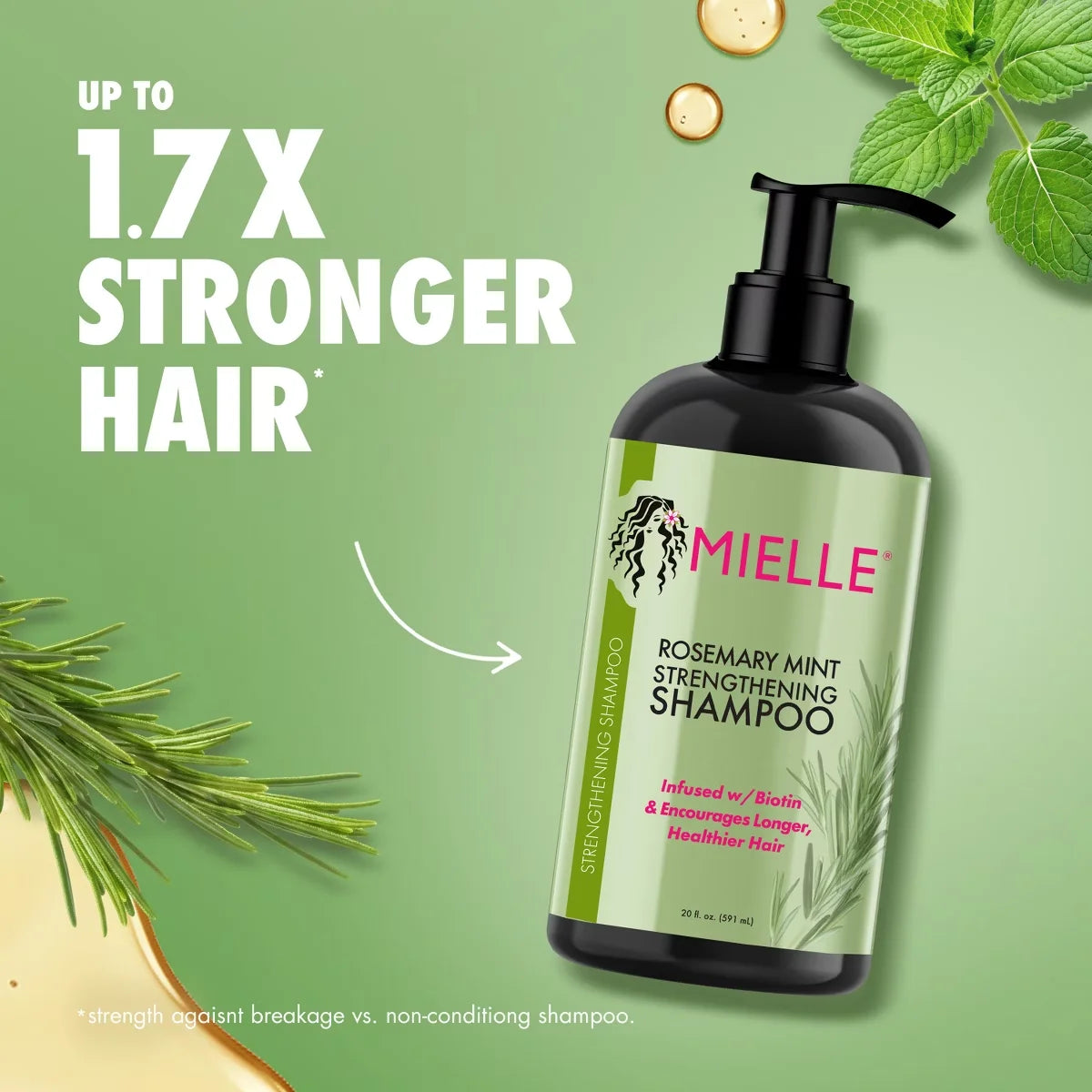 Mielle Organics Mint Strengthening Shampoo
