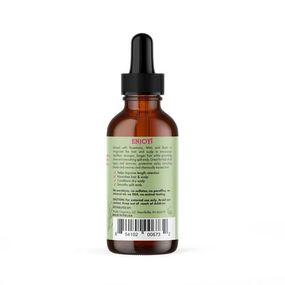 Mielle Organics Rosemary Mint Scalp & Strengthening Hair Oil  - 2 fl oz: Phthalate-Free, Paraben-Free, For All Hair Types