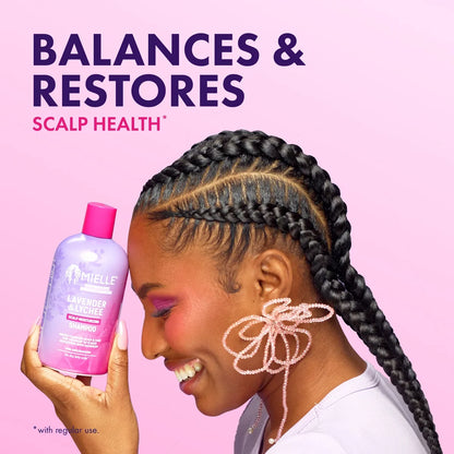 Mielle Organics Scalp Soothing Shampoo - Lavender & Lychee - 12 fl oz: For Textured Hair, Liquid Formula