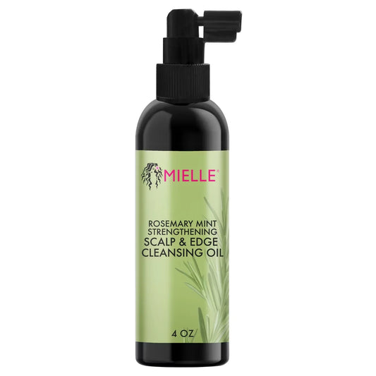 Mielle Organics Rosemary Mint Scalp & Edge Cleansing Hair Oil - 4 fl oz: Paraben-Free, Sulfate-Free, Textured Hair