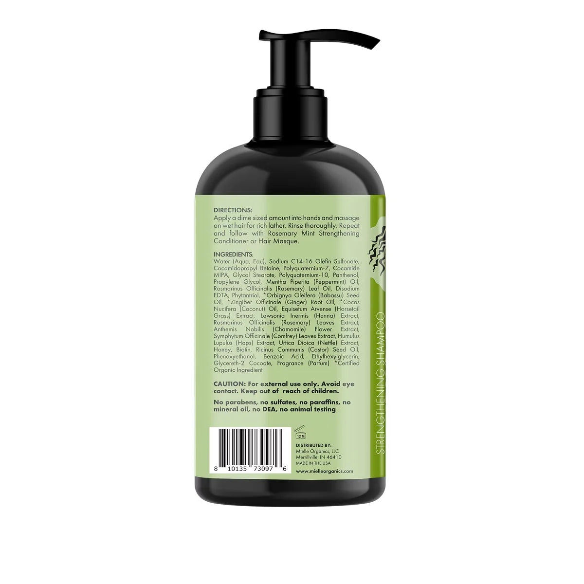 Mielle Organics Mint Strengthening Shampoo
