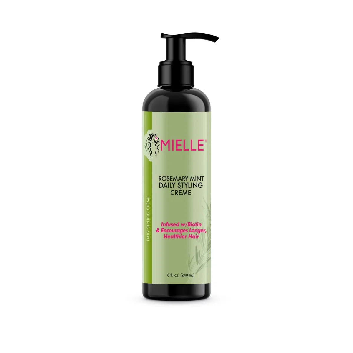 Mielle Organics Rosemary Mint Multi-Vitamin Daily Styling Creme - 8 fl oz: Paraben-Free, Sulfate-Free, Textured Hair