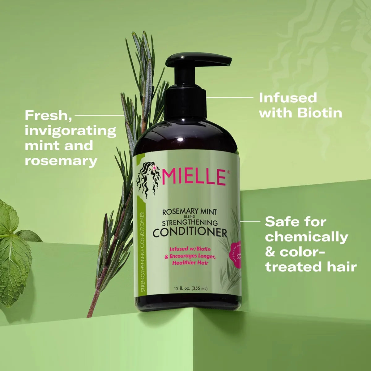 Mielle Organics Rosemary Mint Strengthening Shampoo & Conditioner