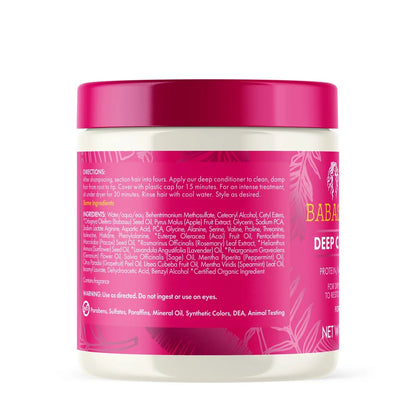 Mielle Organics Babassu Mint Deep Conditioner - 8 fl oz: Curl Enhancing, Paraben-Free, Sulfate-Free, Cream