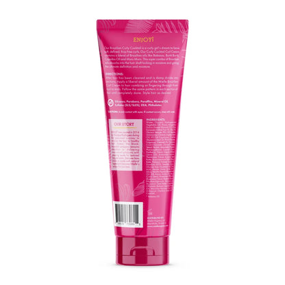 Mielle Organics Babassu Brazilian Curly Cocktail Curl Cream - 7.5oz: Curl Enhancing, All Hair Types, Daily Use