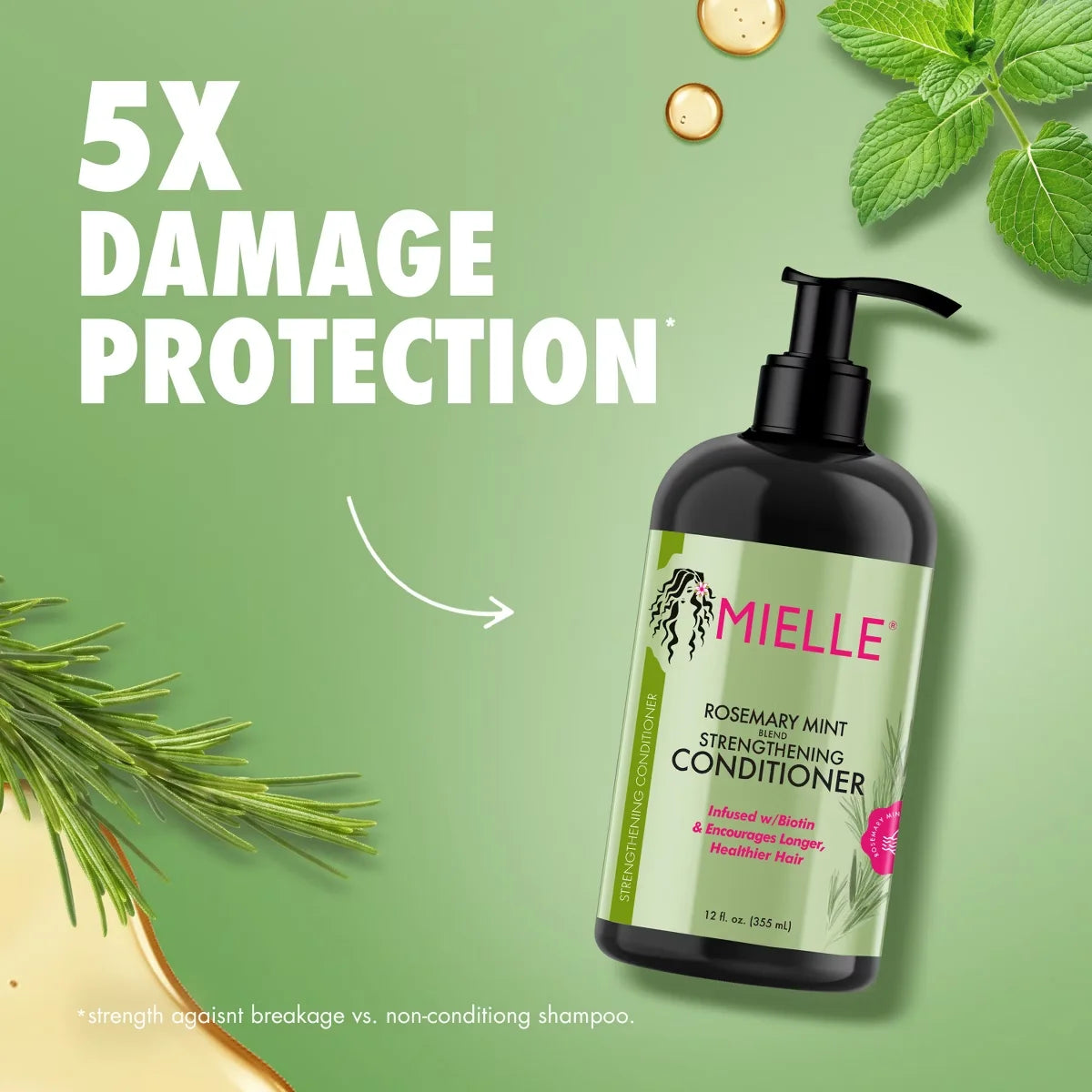 Mielle Organics Rosemary Mint Strengthening Shampoo & Conditioner