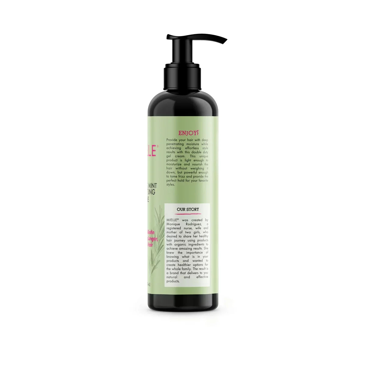 Mielle Organics Rosemary Mint Multi-Vitamin Daily Styling Creme - 8 fl oz: Paraben-Free, Sulfate-Free, Textured Hair