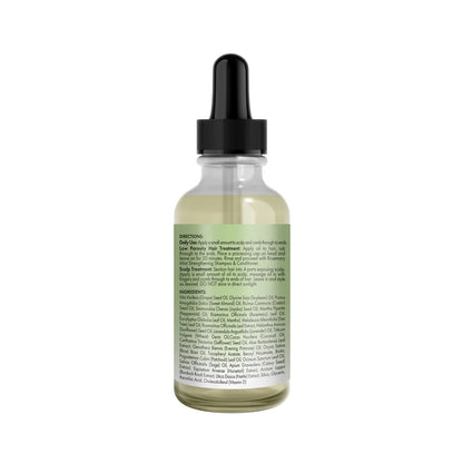 Mielle Organics Rosemary Mint Light Scalp & Hair Strengthening Oil - 2 fl oz: Paraben-Free, Sulfate-Free, Daily Use, Textured & All Hair Types