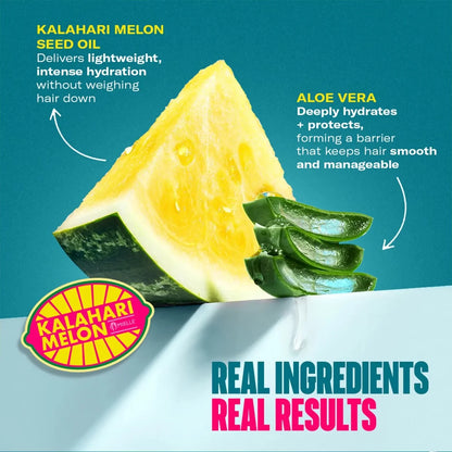 Mielle Organics Kalahari Melon & Aloe Vera Deep Hydration Multi-Tasking Leave-In Conditioner - 6.7 fl oz: Cream, Daily Use